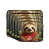 Cartoon Sloth Laptop Case 15 inch, TSA Laptop Sleeve Shockproof Protective Notebook Case Water Resistant Computer Carrying Cover Briefcase Handbags Men Women Computer Bag view 2