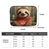Cartoon Sloth Laptop Case 15 inch, TSA Laptop Sleeve Shockproof Protective Notebook Case Water Resistant Computer Carrying Cover Briefcase Handbags Men Women Computer Bag view 4