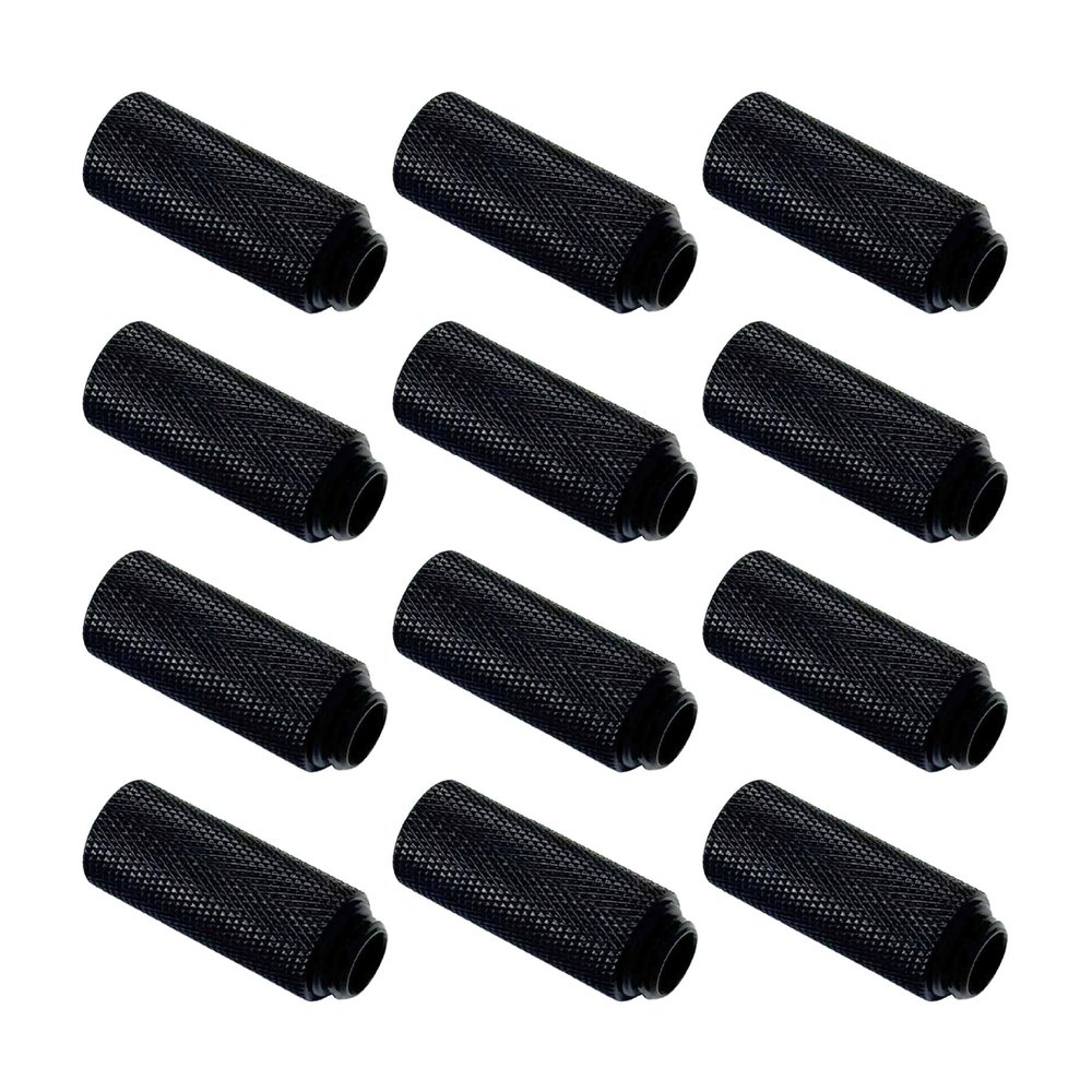 Dracaena.io 12 Pack G1/4" 40mm Height Male to Female Extender Fittings, Brass Compression Fittings with O Rings for PC Liquid Cooling Loop, Water Cooling Tube Connectors, White