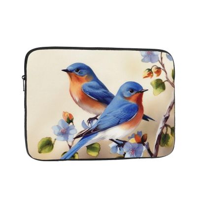 Happy Bluebirds Laptop Case 12 inch, TSA Laptop Sleeve Shockproof Protective Notebook Case Water Resistant Computer Carrying Cover Briefcase Handbags Men Women Computer Bag