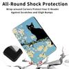 Case for 7" Kindle Paperwhite 2024 (12th Gen) & Kindle Colorsoft Signature Edition, Lightweight Shockproof Rugged Durable Cover with Auto Wake/Sleep for Kindle 2024, Apricot Flower Black Cat view 4