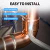FOCMKEAS 3 Pcs 90 Degree Elbow Copper Fitting,22.2mm(0.87inch) ID 90 Degree Copper Connector for HVAC Cooling Equipmemnt,Hvac Fittings view 4