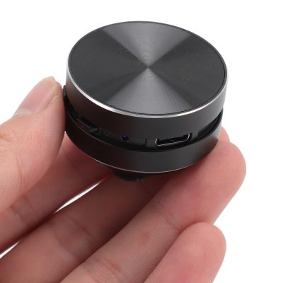 ASHATA Bluetooth Speaker, Mini Bone Conduction Portable Speaker, Wireless Shower Speaker with Suction Cup, Dual Speaker Stereo Bass Sound, for Home, Outdoor, Party (Black)