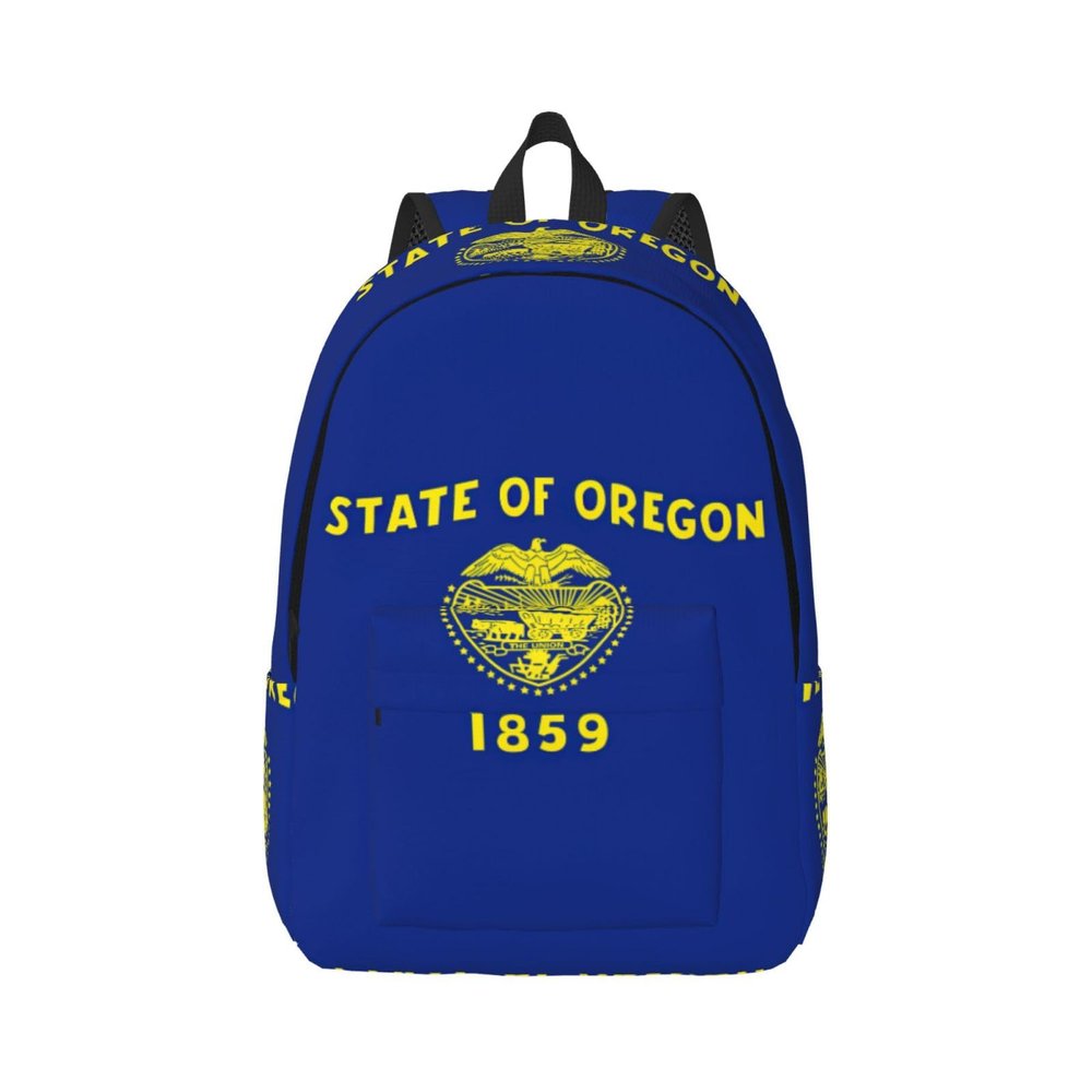 DUWAA Oregon State Flag print Backpack Travel Backpacks for Women Men College Backpack Computer Bag for Travel