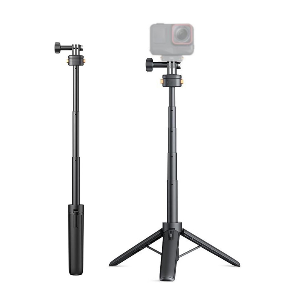 Dpofirs Selfie Selfie and Magnetic Sports Camera Tripod, 20.8 Inch Camera Mount with Non-Slip Pads, 4 Height Levels, Tripod for Video Recording