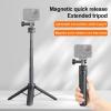 Dpofirs Selfie Selfie and Magnetic Sports Camera Tripod, 20.8 Inch Camera Mount with Non-Slip Pads, 4 Height Levels, Tripod for Video Recording view 2