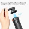 Dpofirs Selfie Selfie and Magnetic Sports Camera Tripod, 20.8 Inch Camera Mount with Non-Slip Pads, 4 Height Levels, Tripod for Video Recording view 3