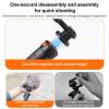 Dpofirs Selfie Selfie and Magnetic Sports Camera Tripod, 20.8 Inch Camera Mount with Non-Slip Pads, 4 Height Levels, Tripod for Video Recording view 4