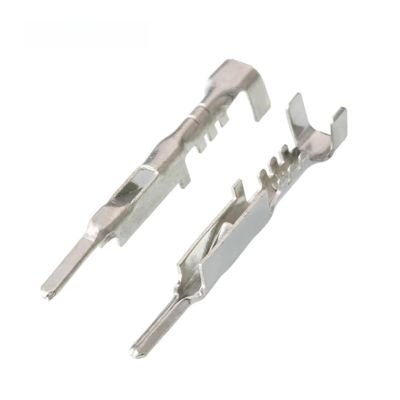 VCALDGFZ 50/100/200/500/1000 Pcs 1.5mm APTIV Auto Copper Wiring Terminal Crimp Loose Pins Tinned Male Connector Plug DJ611A-1.5B(50 pcs)
