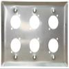 DIYTECH XLR Wall Plate Blank, Panel Combo - Perfect for Professional Audio Setups in Studios, Theaters, and Conference Rooms - Easy to Install and Durable Design (6 Port Stainless Steel) view 4