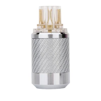 LIHUA WCF2-T Carbon Fiber Gold Plated EU/US Power Cable Plug IEC Connector Male Female HiFi DIY Mains Power Cable(Only Female)