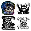 12 Pcs Funny Meme Raccoon Stickers It's Called Trash Can Not Trash Cannot, Outside I Skrrt But Inside I Hurt, Stay Trashy, Fight Me Coward - Vinyl Waterproof Decal for Water Bottle, Laptop 3 Inch view 1