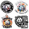 12 Pcs Funny Meme Possum Sticker Don't Be A Part of The Problem Be The Whole Problem, Rizz 'em with Tism, It's Called Trash Can, Embrace Chaos Vinyl Waterproof Decal for Water Bottle, Laptop 3 Inch view 1
