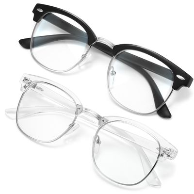 racico Nerd Cosplay Costume Fake Eyeglasses - Blue Light Glasses for Men Computer Gaming Blocking Glasses Anti Eyestrain