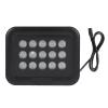 Infrared LED Light High Efficiency Night Vision Security Camera Light IP66 Durable Metal Shell Adjustable Light Angle for Outdoor Surveillance Black 19.8x15.8x5cm view 1