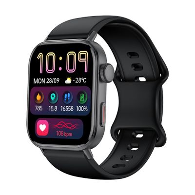 Black Smart Watche for Men/Women,1.75" fitness trackers with Heart Rate Monitor/Flashlight , IP67 Waterproof, Bluetooth Call & Music Control, Sport watch men,120+ Sport Smartwatch for iOS Phone Adroid