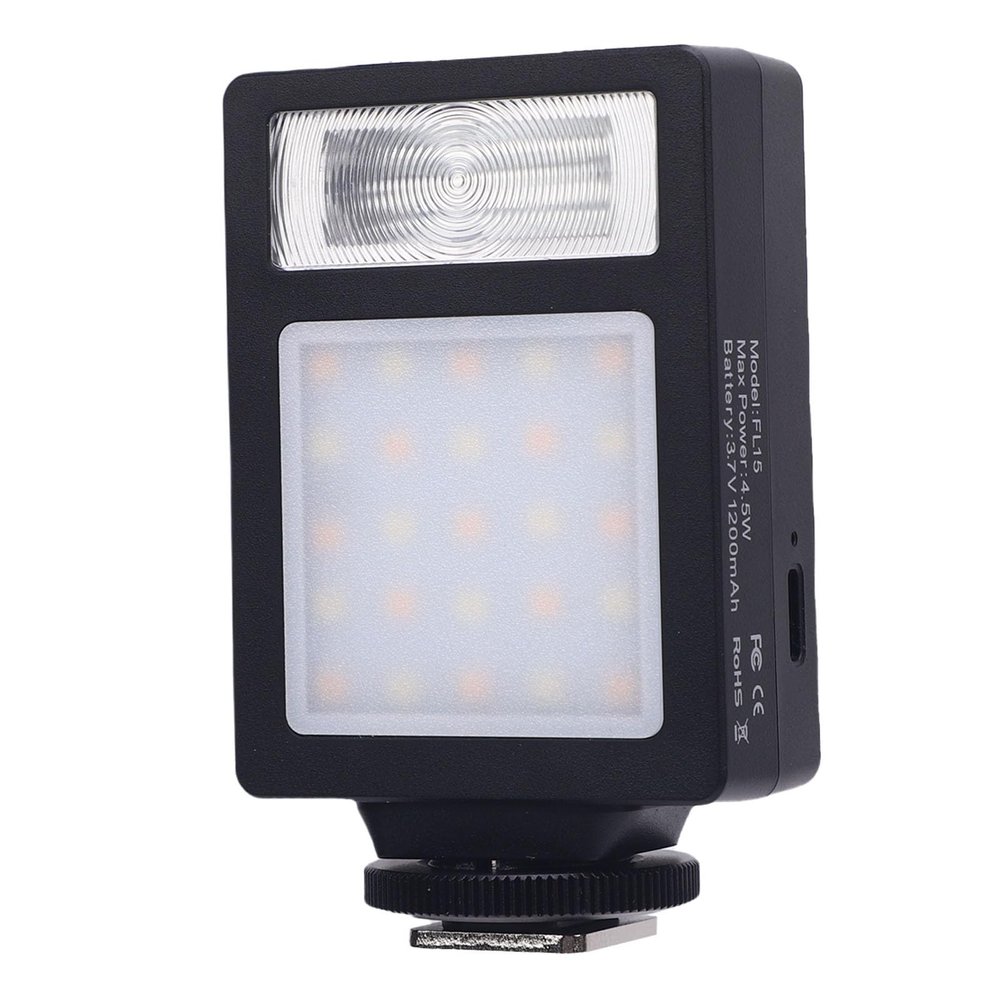 LED Camera Fill Light 2500K-6500K Digital Video Flashlight for Photography Live Streaming Universal Hot Shoe Interface