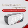 Yunseity Alarm Clock Radios for Bedrooms, Bedside Digital FM Radio with Bluetooth Speaker, Dual Snooze Alarm, Dimmer Control, Real time Temperature Detection, for Home Office (Black) view 2