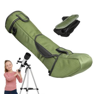 Telescope Bag  Nylon, Black, Spotting Scope, Storage Case, Travel Pack | Shock-Proof Adjustable Shoulder Strap Telescope Carrying Case For Outdoor Astronomy Gear Birdwatching 100MM 80MM Compatible