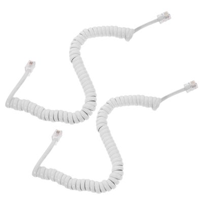 DIYEAH 2pcs Sturdy Phone Cords Cords for Home Phone Coiled Telephone Accessory
