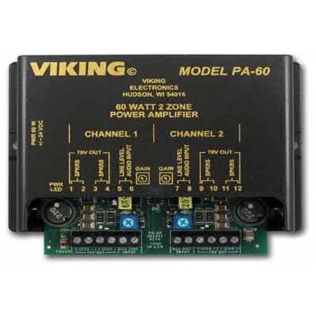 60w Compact Two Zone Amplifier - Black