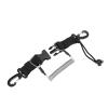 Alomejor Diving Coil Lanyard LossProof Flexible Quick Release Buckle for M4 Handle Fittings, Suitable for Dive Lights Cameras Snorkeling (Grey) view 3