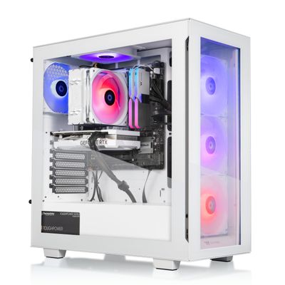 Thermaltake LCGS View 1460TS-350 Gaming Desktop (Intel Core i7-14700F, 32GB 6000MT/s DDR5 RGB Memory, NVIDIA GeForce RTX 5060 Ti, 1TB NVMe M.2, WiFi, Windows 11) V35S-B76S-56T-LCS
