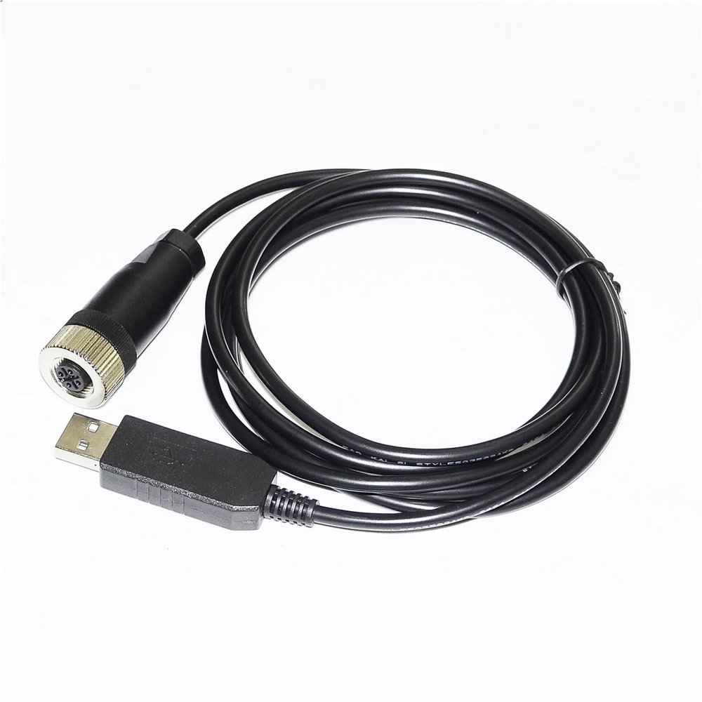 HETSCS CHIP USB to M12 5P Female RS232 Converter Serial Communication Cable for ITV1000 ITV2000 ITV3000 Series E/P Regulator(1.8m)