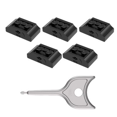 EINCORN 10/5Pack HDMIs Port Blockers Key Lock Security with 1 Key Data Guard for PC Laptop Notebook Resistant