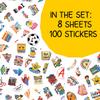 100pcs Back to School Stickers for Kids, First Day of School Sticker Waterproof Decals for Teens Students Classroom Teens Adults Girls Kids Funny Party Decorations view 2