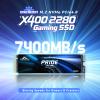 KingSpec OneBoom X400 4TB M.2 SSD Gen4 7300MB/s, TLC 3D NAND Internal NVMe SSD for Gaming & 4K Editing, Compatible with PC / PS5 / Laptop view 2