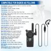 5 Pack cls1410 cls1110 2 Pin G-Shape Earpiece Headset with Mic PTT for Motorola Cp200 Rdm2070d Cp185 RDU4160D RMU2040 Walkie Talkies view 2