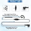 5 Pack cls1410 cls1110 2 Pin G-Shape Earpiece Headset with Mic PTT for Motorola Cp200 Rdm2070d Cp185 RDU4160D RMU2040 Walkie Talkies view 4