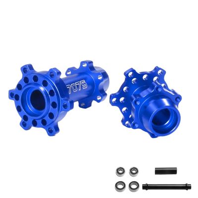 Aluminum Blue 7075 Front & Rear Wheel Hex Hub Set for LOSI 1/4 Promoto-MX RTR