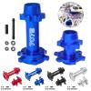 Aluminum Blue 7075 Front & Rear Wheel Hex Hub Set for LOSI 1/4 Promoto-MX RTR view 3