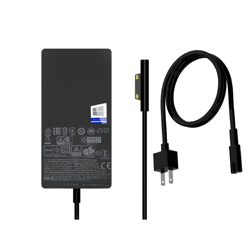 127W Surface Book 3 Laptop Charger for 102W Surface Book 2/1Surface Laptop Studio/3/2/1