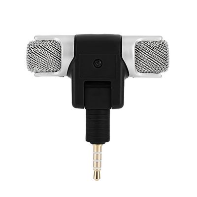 RiToEasysports Compact Stereo Microphone Unidirectional Mic for Phones Andriod HighQuality Mini Mic for Podcasting Live Streaming Interviews Music Recording