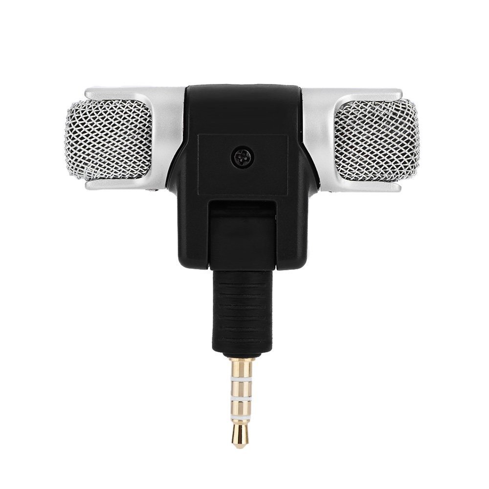 RiToEasysports Compact Stereo Microphone Unidirectional Mic for Phones Andriod HighQuality Mini Mic for Podcasting Live Streaming Interviews Music Recording