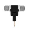 RiToEasysports Compact Stereo Microphone Unidirectional Mic for Phones Andriod HighQuality Mini Mic for Podcasting Live Streaming Interviews Music Recording view 1