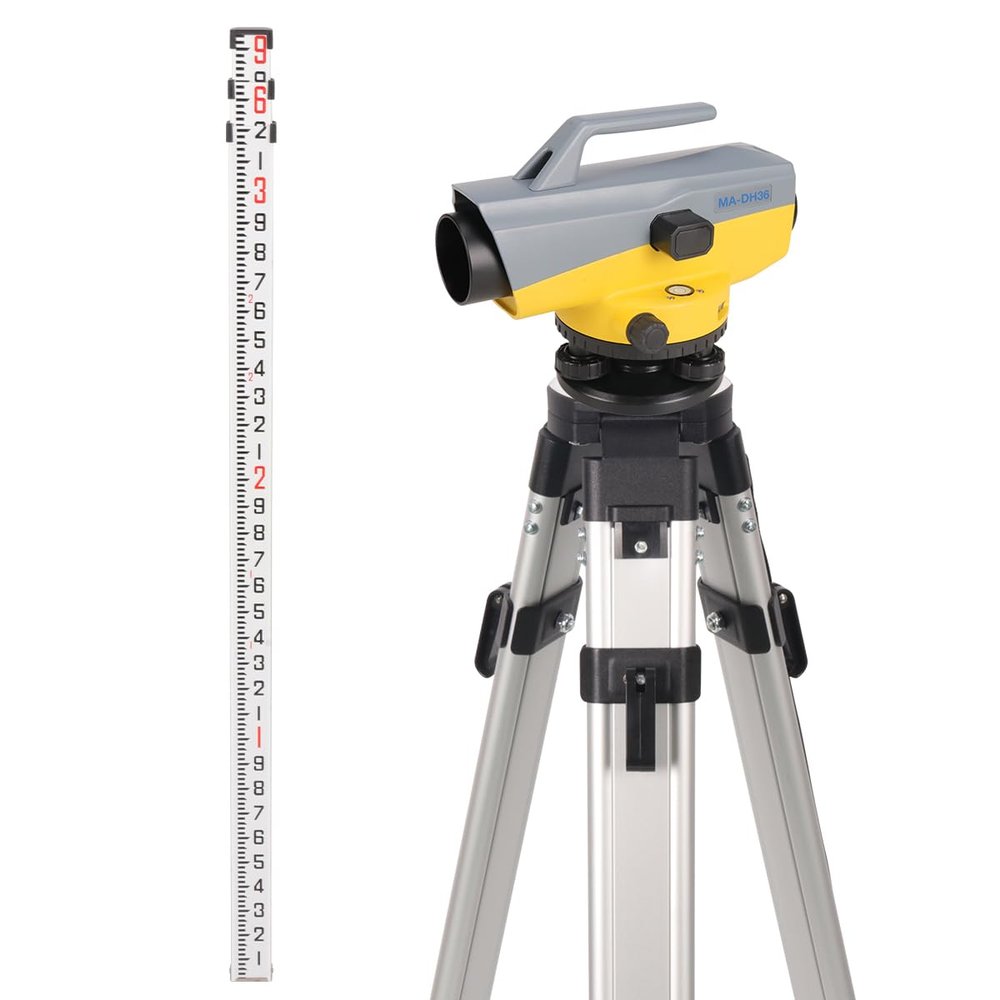 Aluminum Surveying Tripod&Grade Rod&36X Automatic Optical Level