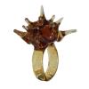 jiingekk Unique Resin Decoration Rings Jewelry Charm Handmade Resin Sea Urchin Ornament Lightweight Marine Creature Themed Rings view 1