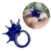 jiingekk Unique Resin Decoration Rings Jewelry Charm Handmade Resin Sea Urchin Ornament Lightweight Marine Creature Themed Rings view 2