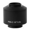 Microscope 1X 0.5X 0.35X Microscope Camera Adapters C-Mount Lens(0.5X) view 1