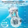 YicDofu 60M/196FT Invisible Diving Case for Insta360 X5 Underwater Waterproof Case Housing Shell for Insta 360 x5 Action Camera Protective Cover Accessories for Diving Surfing Swimming Skiing view 3