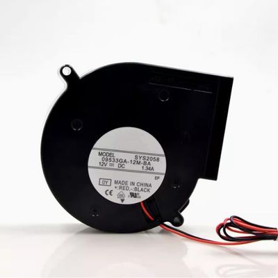 09533GA-12M-BA DC 12V 1.34A 97x94x33mm 2-Wire Turbo Blower Cooling Fan