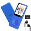 MP3 Player 128GB with Bluetooth 5.2 Portable Music Player with 1.8" Screen Built-in Speaker Support FM Radio Voice Recorder E-Book Earphones Included view 1
