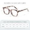 AIMISUV Reading Glasses for Women Men - Blue Light Blocking Magnifying Readers, Square Anti-Glare Computer Eyeglasses(Mix2, 3.5X) view 3