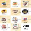 200 PCS Reading Book Stickers,Bookish Reading Stickers for IPAD, Laptop, Ebook Readers and Water Bottles,Booktok Vinyl Decals,Booktok Book Lover Clear Case Gifts Accessories for Teens Adults,Mixed. view 3