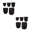 Angoily 2sets 5pcs Lens Pouch Shockproof Neoprene Camera Lens Bag and Water Resistant for Dslr Lenses Easy Access with Pull Cord Closure 5pcs*2 view 1