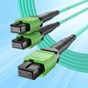10Gtek MPO Cable, Compatible with NVIDIA MFP7E20-N005, OM4 MPO-12 APC (Female) to 2X MPO-12 APC (Female) MMF Breakout Fiber Cable, Type B LSZH, 5-Meter view 1